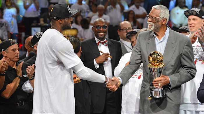 Bill Russell and LeBron James